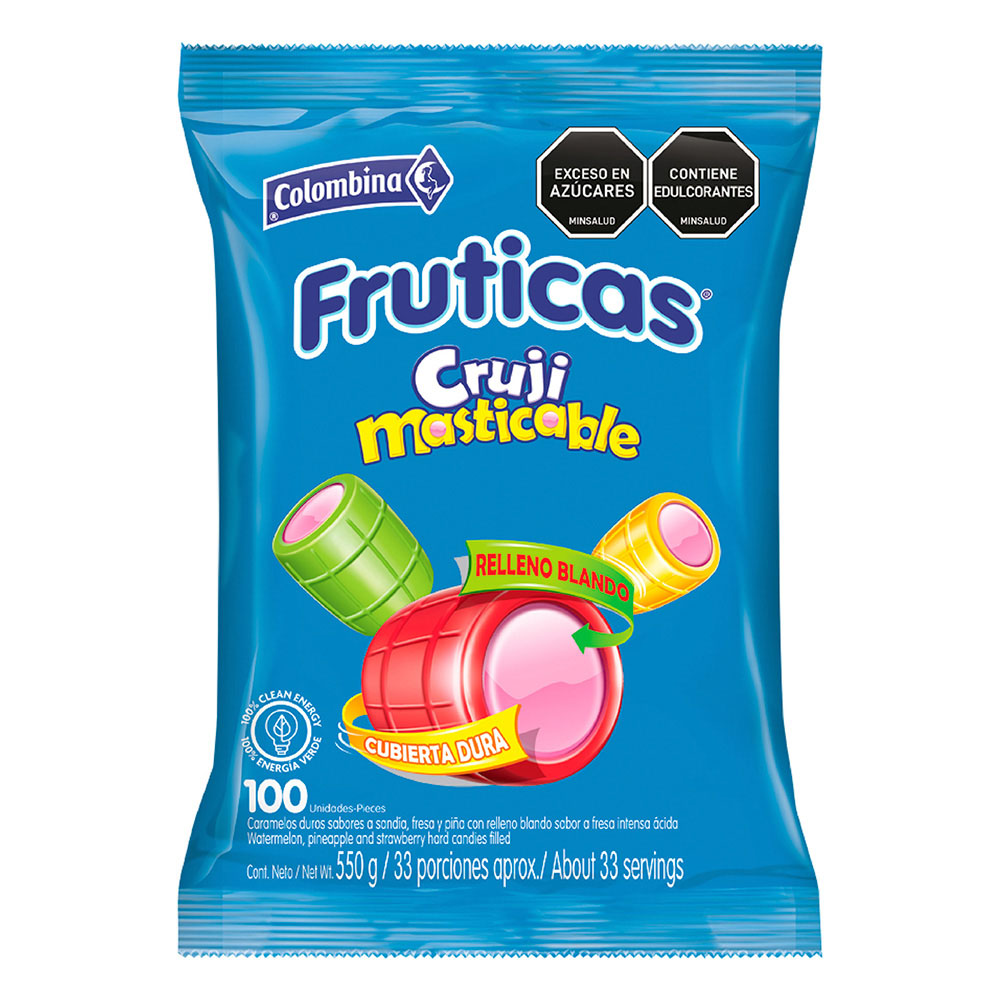 Fruticas Cruji Masticable x 100 unds